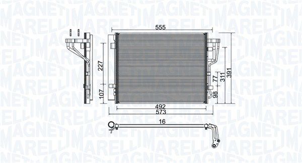 Kondensatorius, oro kondicionierius MAGNETI MARELLI 350203976000