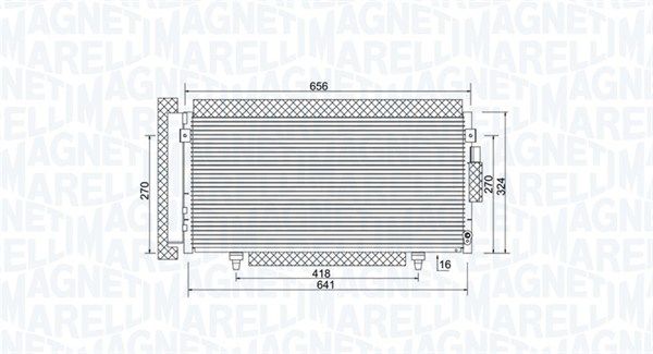 Kondensatorius, oro kondicionierius MAGNETI MARELLI 350203998000