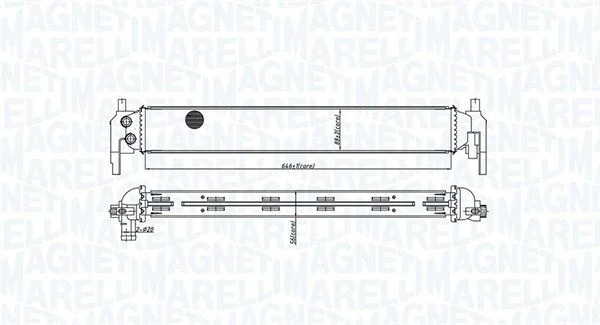 Radiatorius, variklio aušinimas MAGNETI MARELLI 350213166800