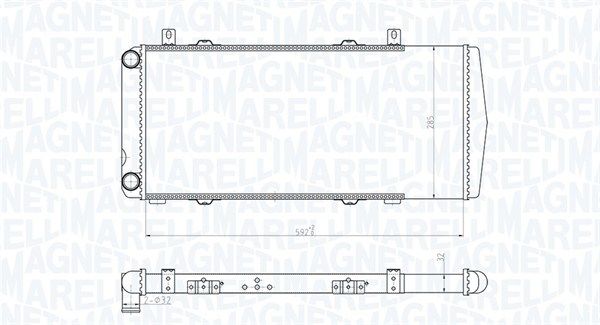 Radiatorius, variklio aušinimas MAGNETI MARELLI 350213180100