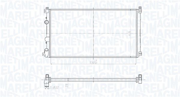 Radiatorius, variklio aušinimas MAGNETI MARELLI 350213209500