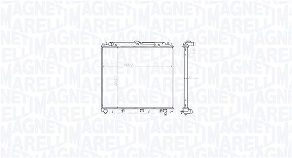 Radiatorius, variklio aušinimas MAGNETI MARELLI 350213212800