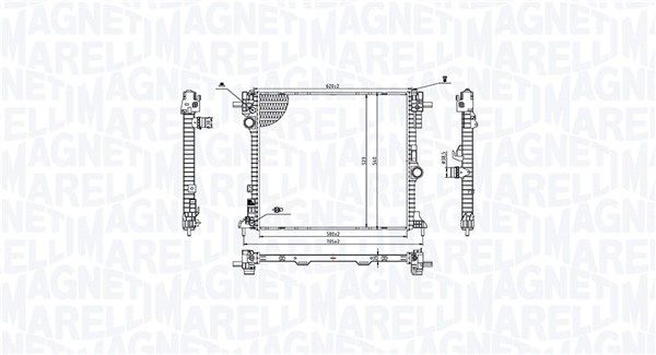 Radiatorius, variklio aušinimas MAGNETI MARELLI 350213214400