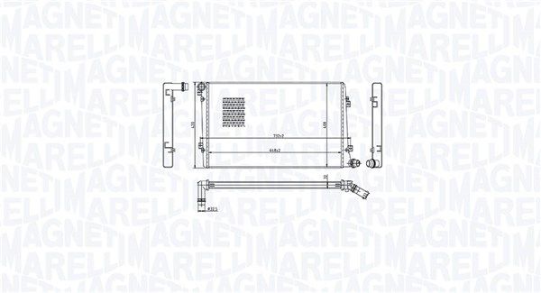 Radiatorius, variklio aušinimas MAGNETI MARELLI 350213218100