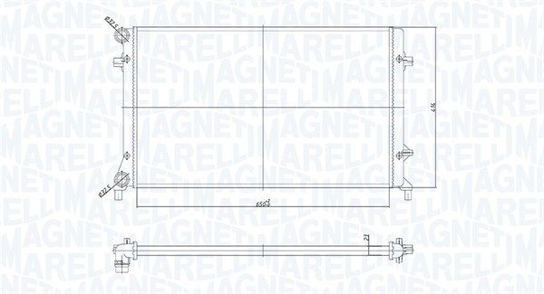 Radiatorius, variklio aušinimas MAGNETI MARELLI 350213853000