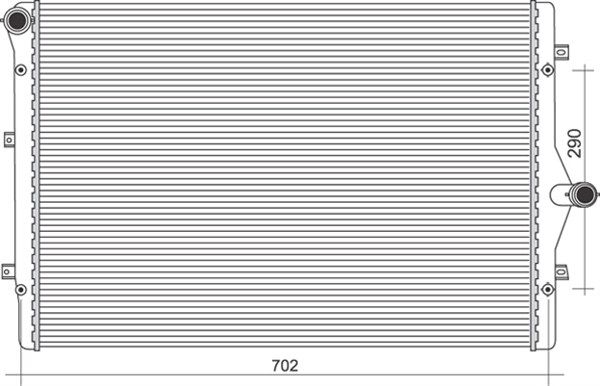 Radiatorius, variklio aušinimas MAGNETI MARELLI 350213855000