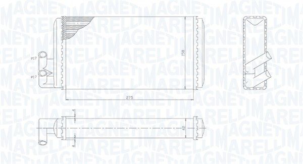 Šilumokaitis, salono šildymas MAGNETI MARELLI 350218403000