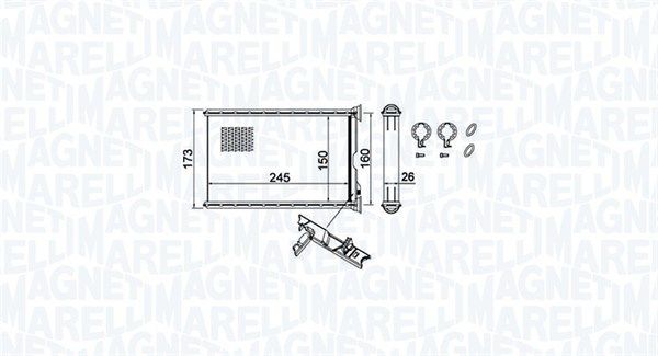 Šilumokaitis, salono šildymas MAGNETI MARELLI 350218455000