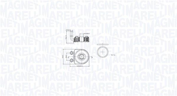Refroidisseur d'huile, huile moteur MAGNETI MARELLI 350300002500