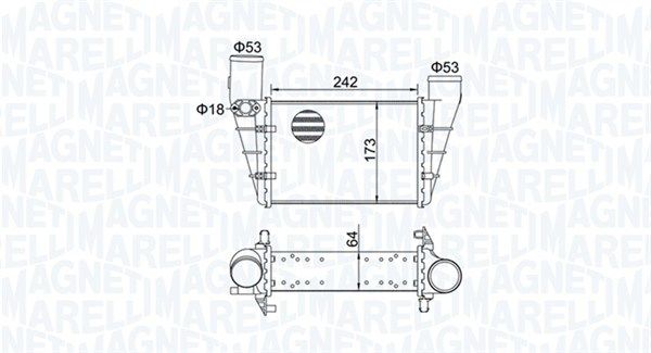 Charge Air Cooler MAGNETI MARELLI 351319204070