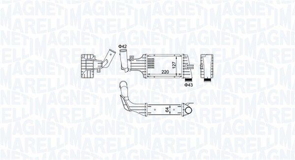 Охолоджувач наддувального повітря MAGNETI MARELLI 351319204160