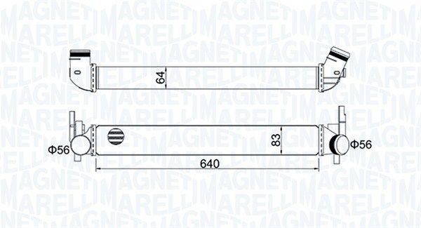 Охолоджувач наддувального повітря MAGNETI MARELLI 351319204410