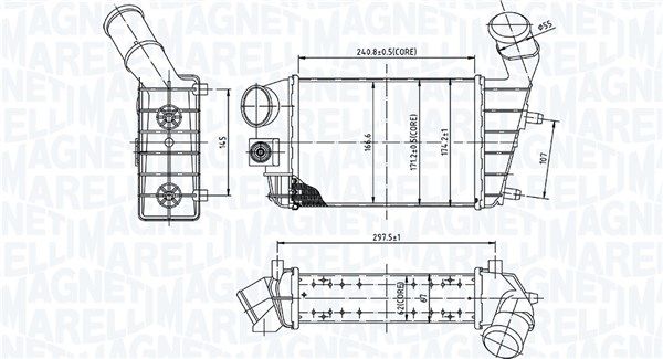 Charge Air Cooler MAGNETI MARELLI 351319204460