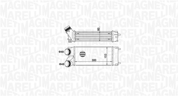 Охолоджувач наддувального повітря MAGNETI MARELLI 351319204670