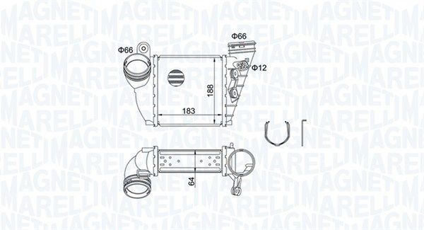 Охолоджувач наддувального повітря MAGNETI MARELLI 351319204870