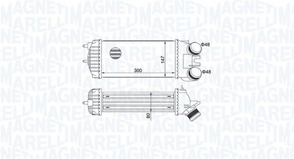 Charge Air Cooler MAGNETI MARELLI 351319205110