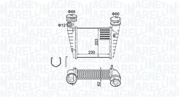 Charge Air Cooler MAGNETI MARELLI 351319205190