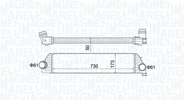 Charge Air Cooler MAGNETI MARELLI 351319205410