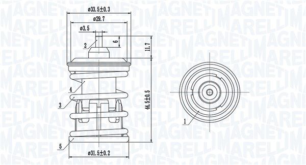 Термостат, охолоджувальна рідина MAGNETI MARELLI 352317005090