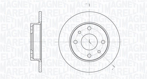 Stabdžių diskas MAGNETI MARELLI 361302040169