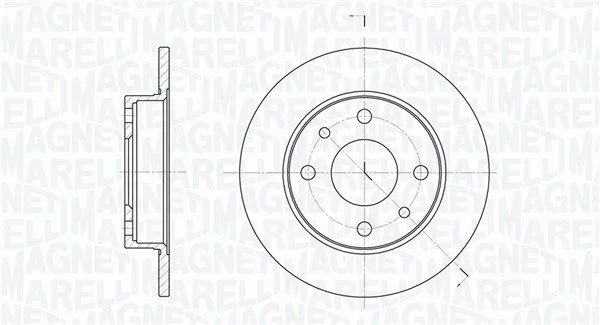 Гальмівний диск MAGNETI MARELLI 361302040169