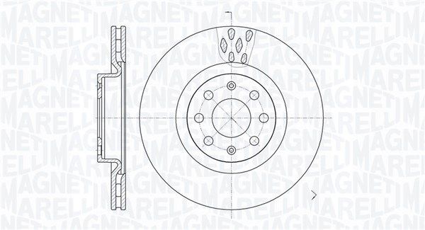 Stabdžių diskas MAGNETI MARELLI 361302040256