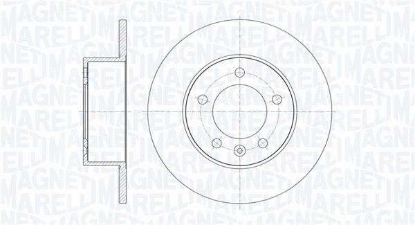 Brake Disc MAGNETI MARELLI 361302040373