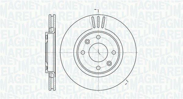 Stabdžių diskas MAGNETI MARELLI 361302040690