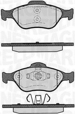 Brake Pad Set, disc brake MAGNETI MARELLI 363916060252