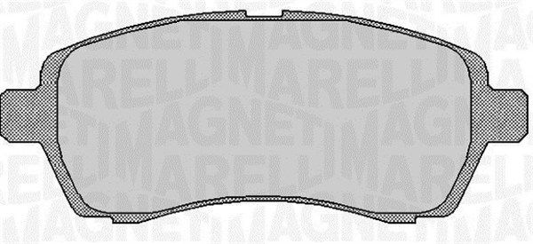 Brake Pad Set, disc brake MAGNETI MARELLI 363916060254