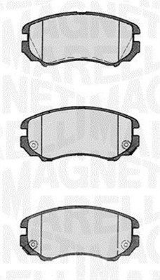 Brake Pad Set, disc brake MAGNETI MARELLI 363916060277