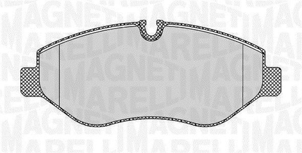 Brake Pad Set, disc brake MAGNETI MARELLI 363916060298