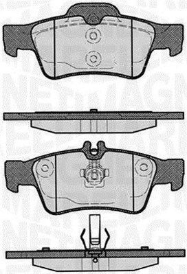 Brake Pad Set, disc brake MAGNETI MARELLI 363916060316