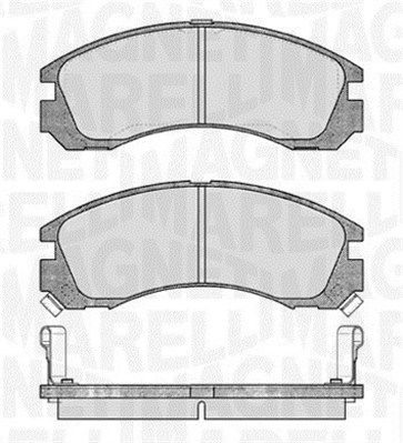 Brake Pad Set, disc brake MAGNETI MARELLI 363916060339