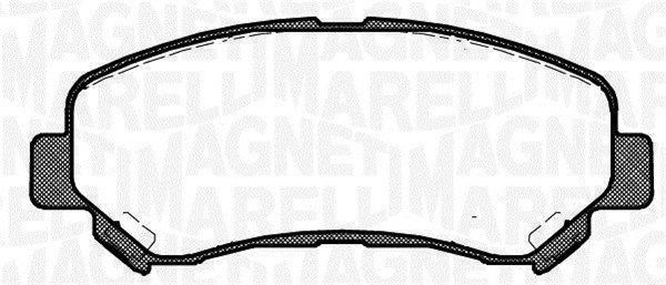 Brake Pad Set, disc brake MAGNETI MARELLI 363916060351