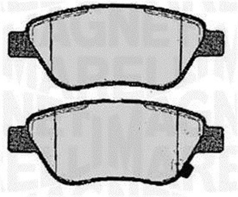 Stabdžių trinkelių rinkinys, diskinis stabdys MAGNETI MARELLI 363916060361