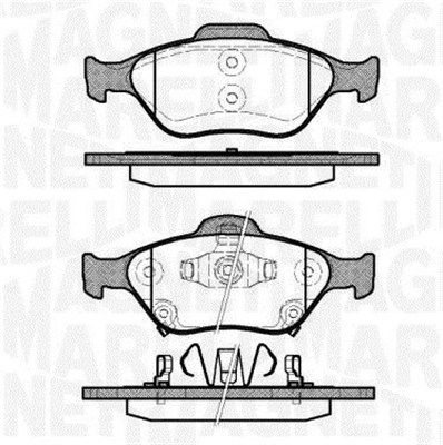 Brake Pad Set, disc brake MAGNETI MARELLI 363916060404