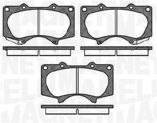 Brake Pad Set, disc brake MAGNETI MARELLI 363916060409