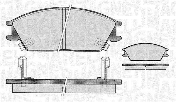 Brake Pad Set, disc brake MAGNETI MARELLI 363916060459