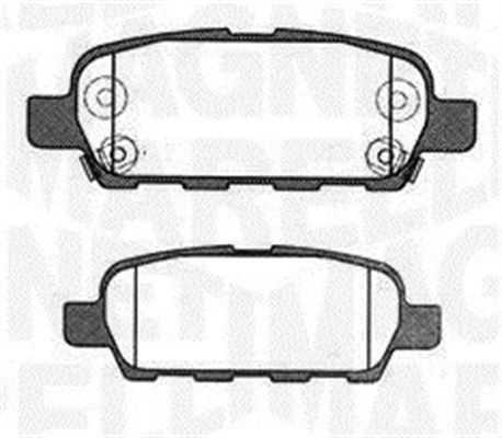 Brake Pad Set, disc brake MAGNETI MARELLI 363916060473