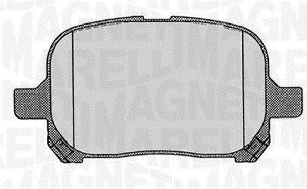 Brake Pad Set, disc brake MAGNETI MARELLI 363916060597