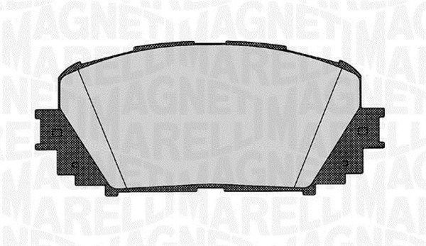 Brake Pad Set, disc brake MAGNETI MARELLI 363916060627