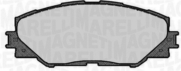 Brake Pad Set, disc brake MAGNETI MARELLI 363916060663