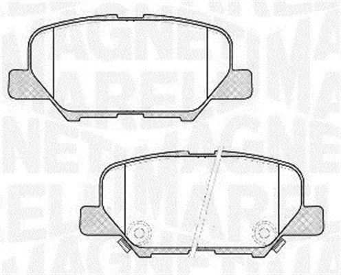 Brake Pad Set, disc brake MAGNETI MARELLI 363916060678