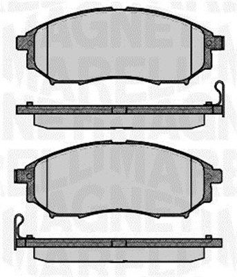 Stabdžių trinkelių rinkinys, diskinis stabdys MAGNETI MARELLI 363916060683