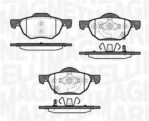 Brake Pad Set, disc brake MAGNETI MARELLI 363916060691