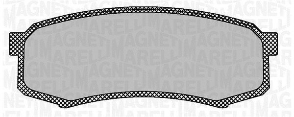 Brake Pad Set, disc brake MAGNETI MARELLI 363916060705