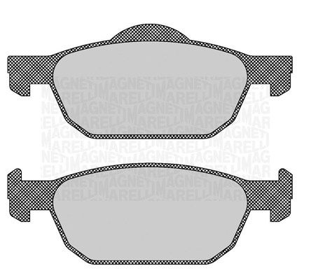 Brake Pad Set, disc brake MAGNETI MARELLI 363916060706