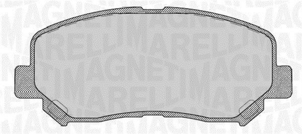 Brake Pad Set, disc brake MAGNETI MARELLI 363916060710