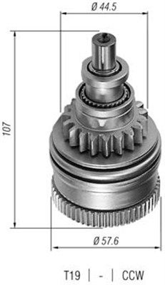 Мала шестірня, стартер MAGNETI MARELLI 940113020228